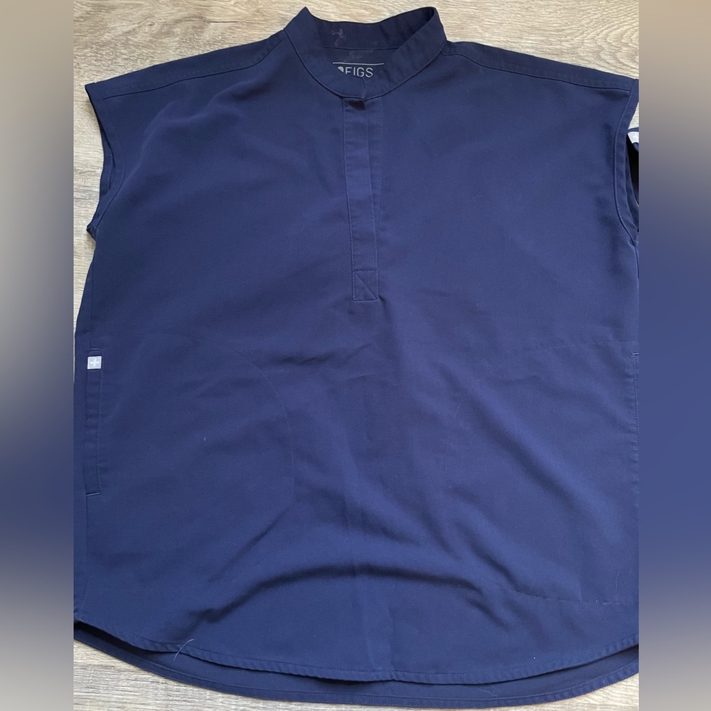 Navy Blue Figs Rafaela Top Size XS